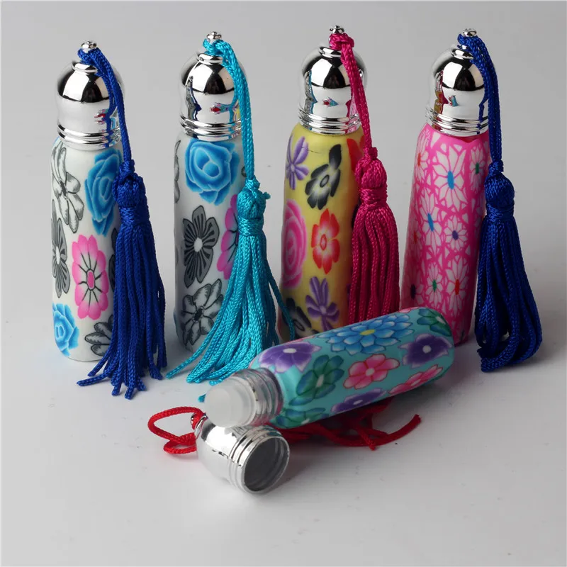 1 шт./лот красивый 10 мл Портативный Красочный стеклянный флакон для духов с