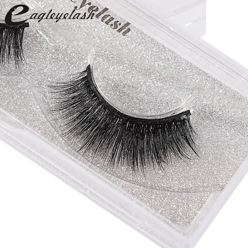 Накладные ресницы 3D норковые натуральные удлиненные толстые ручной работы