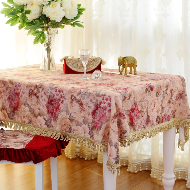 Скатерть с вышивкой для прямоугольного стола скатерти свадебных торжеств и