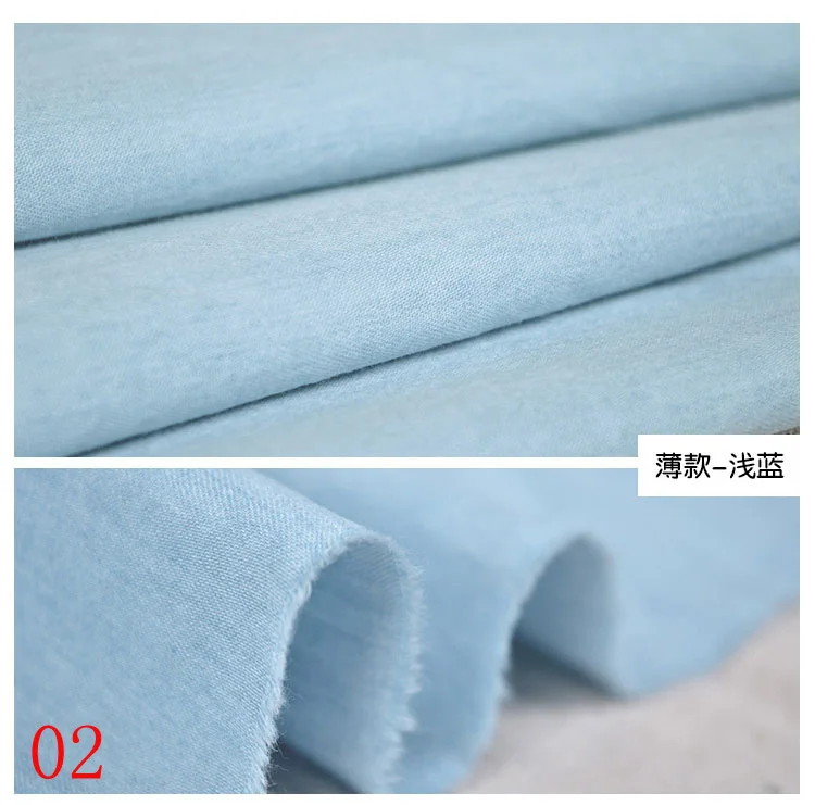 Летняя тонкая мягкая джинсовая ткань 100% цветная хлопковая рубашка юбка с принтом