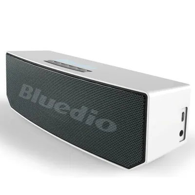 Мини Bluedio BS-6 сабвуфер Bluetooth динамик автомобильный сабвуфер Портативный беспроводной Bluetooth реалистичный 3D стерео объемный звук - Цвет: Белый