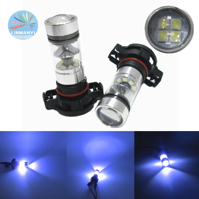 2x супер яркие светло голубые 8000K 5202 H16 20SMD светодиодные прожекторы Автомобильные