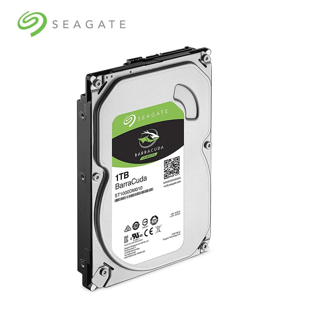 Seagate 1 ТБ баракуда Настольный ПК жесткий диск SATA 6 ГБ/сек. 32 Мб 7200 об/мин Кэш 3 5