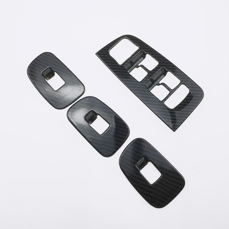 

For Left Hand Drive! For VOLVO XC60 2018 ABS Plastic Interior Door Armrest Window Switch Button Cover Trim 4PCS Car Styling