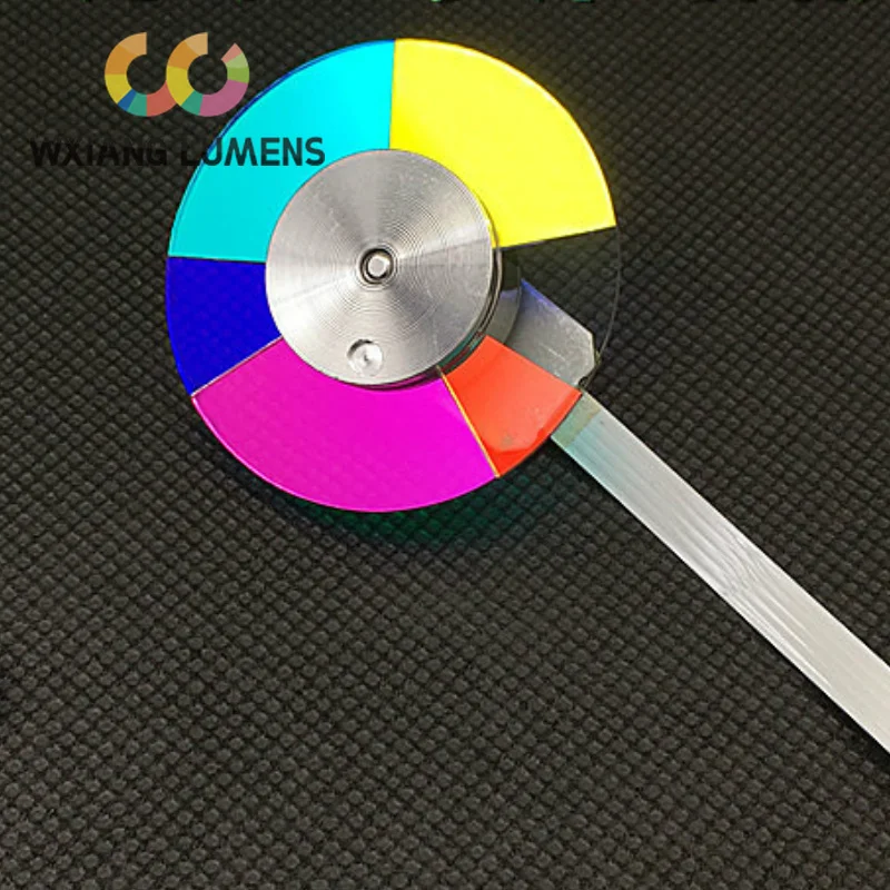 Проектор, дихроичное цветное колесо, подходит для ACER P1163 D113 X1261P EV-S11T, 6 сегментов, 40 мм