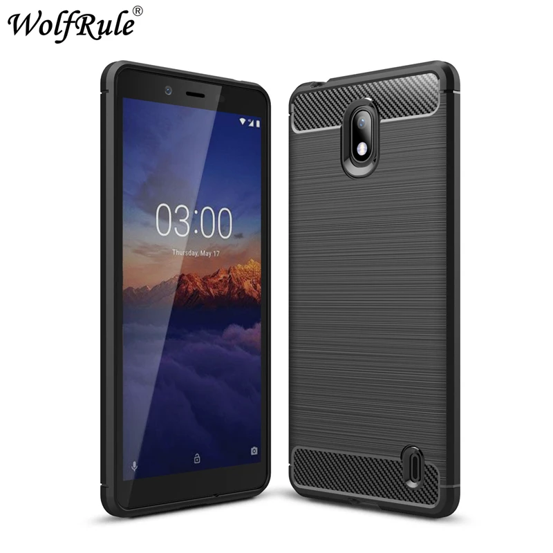 

Wolfrule For Cover Nokia 1 Plus Case Fashion Carbon Fiber Case For Nokia 1 Plus Silicone Shockproof Back Case For Nokia 1 Plus