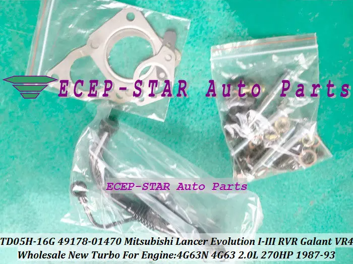 TD05-16G 49178-01470 4917801470 MR239345 турбо для Mitsubishi Lancer Evolution I II III RVR Galant VR4 1987-93 4G63N 2.0L 270HP |