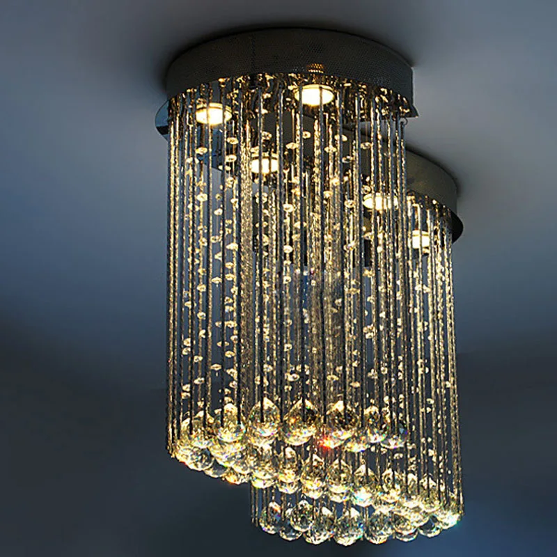 Современная светодиодная Подвесная лампа K9 в форме волны освещение для спальни