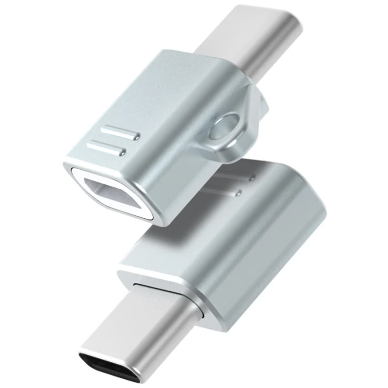 Адаптер USB type C Серебряный usb c штекер Micro USB Femail OTG конвертер для устройств с интерфейсом type C