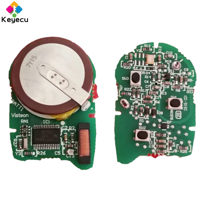 Запасной дистанционный ключ KEYECU OEM 3 кнопки 433 МГц и 4D63 чип брелок для Ford Transit WM VM 2006