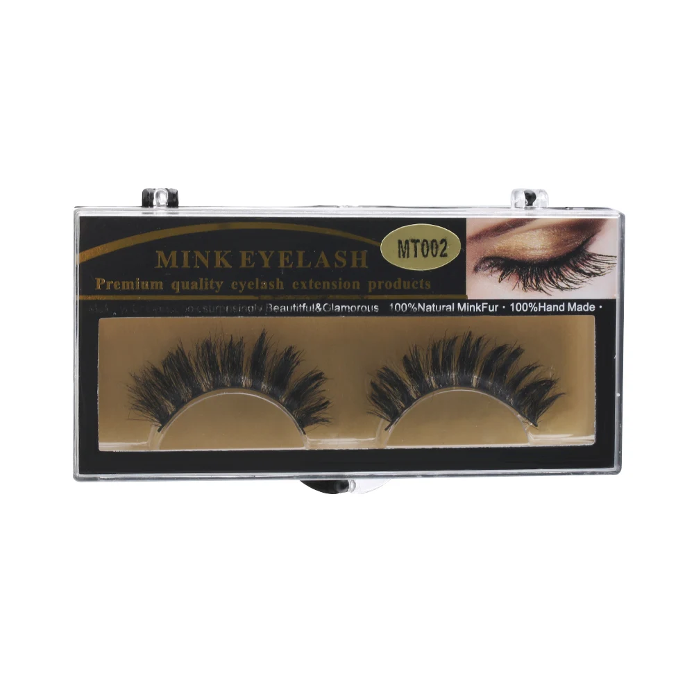 1 пара сексуальные 3D мягкие натуральные конские волосы накладные ресницы грязные