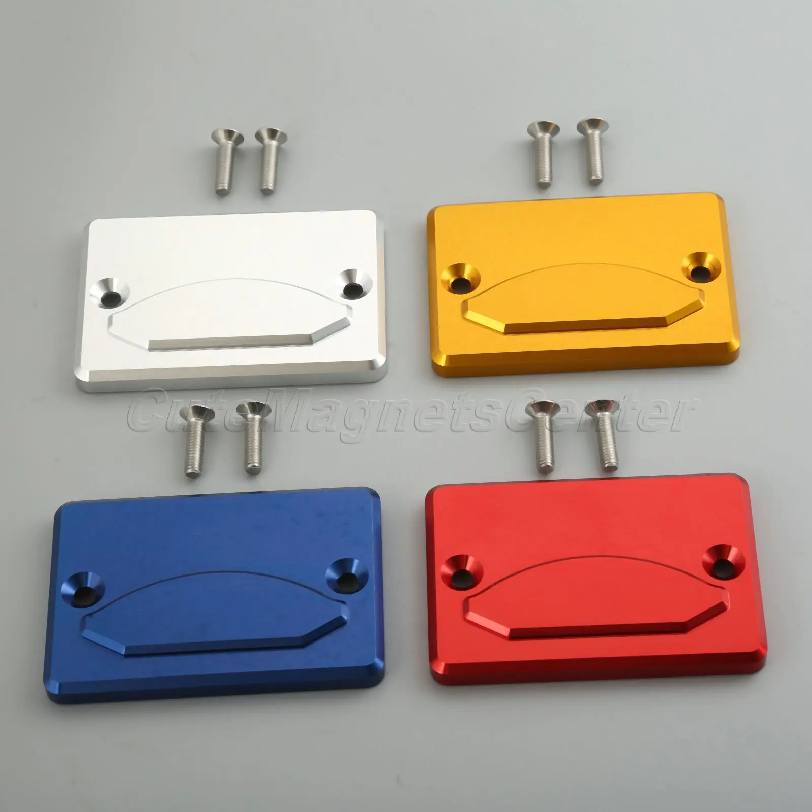 

mtsooning Motorcycle CNC Brake Fluid Reservoir Cap Cover Billet Aluminum Red/Gold/Silver/Blue for motorcycle spring breeze 650