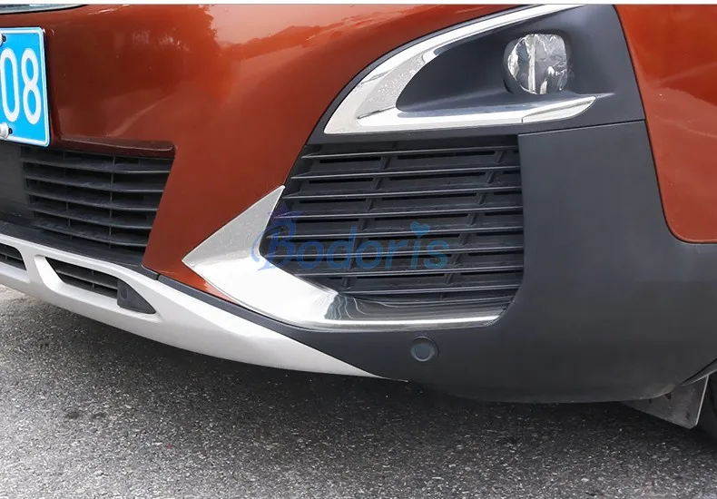 Аксессуары для Peugeot 3008 3008GT 2017 2018 яркая Хромированная передняя противотуманная