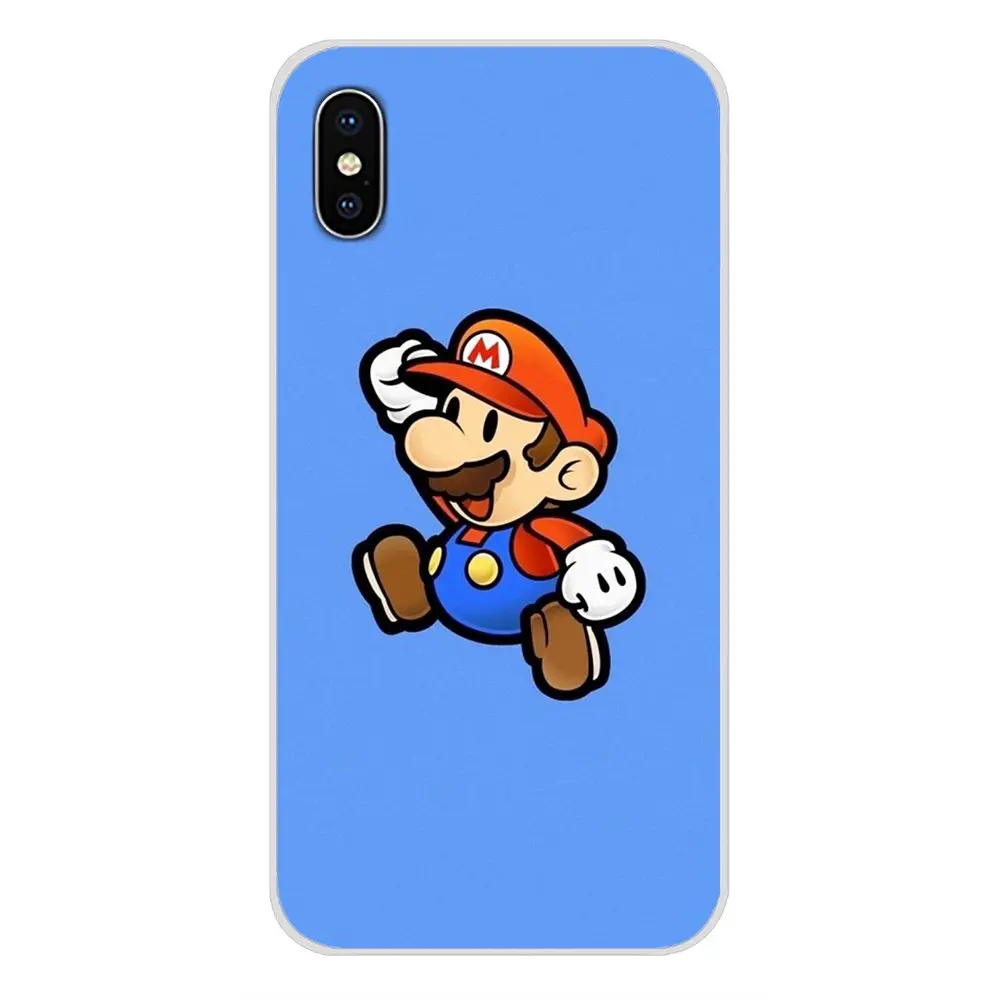 Забавный Супер Марио Bros грибы для Apple iPhone X XR XS MAX 4 4S 5 5S 5C SE 6 6S 7 8 Plus ipod touch аксессуары