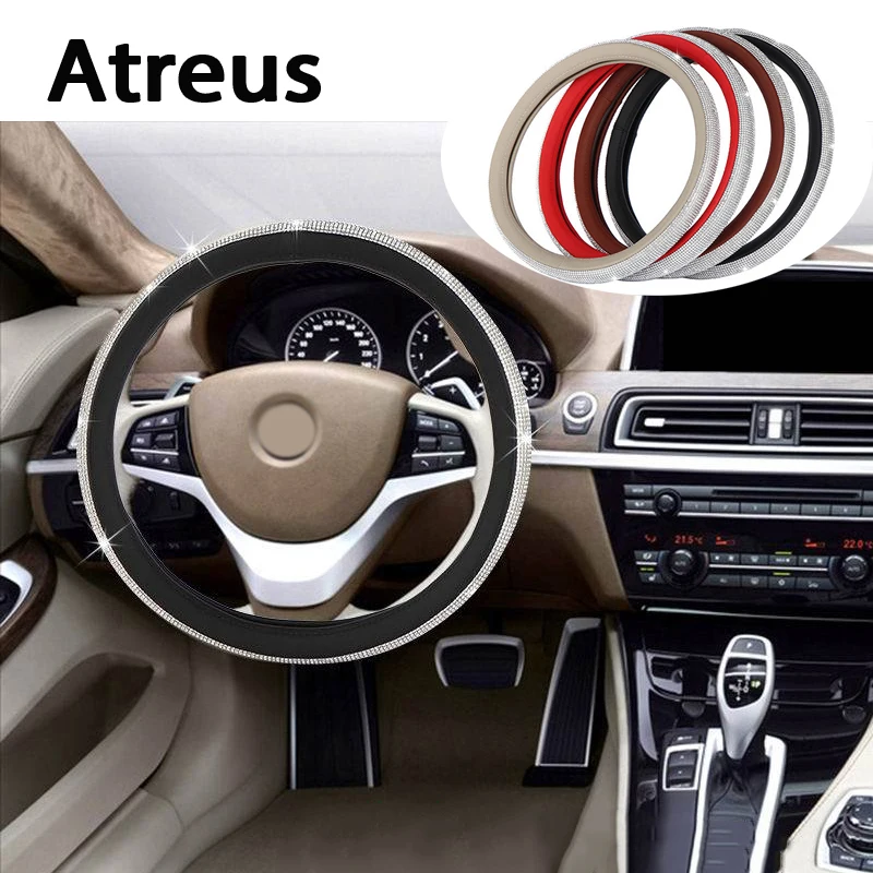 

Atreus Diamond Car steering wheel covers rims Genuine styling For Nissan qashqai Citroen c4 c5 c3 Chevrolet cruze aveo Peugeot