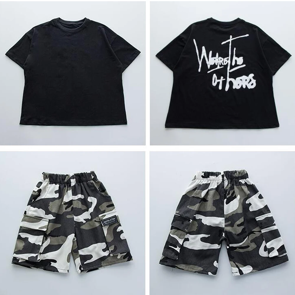 Костюм детский для бальных танцев свободный костюм в стиле хип-хоп джазовых