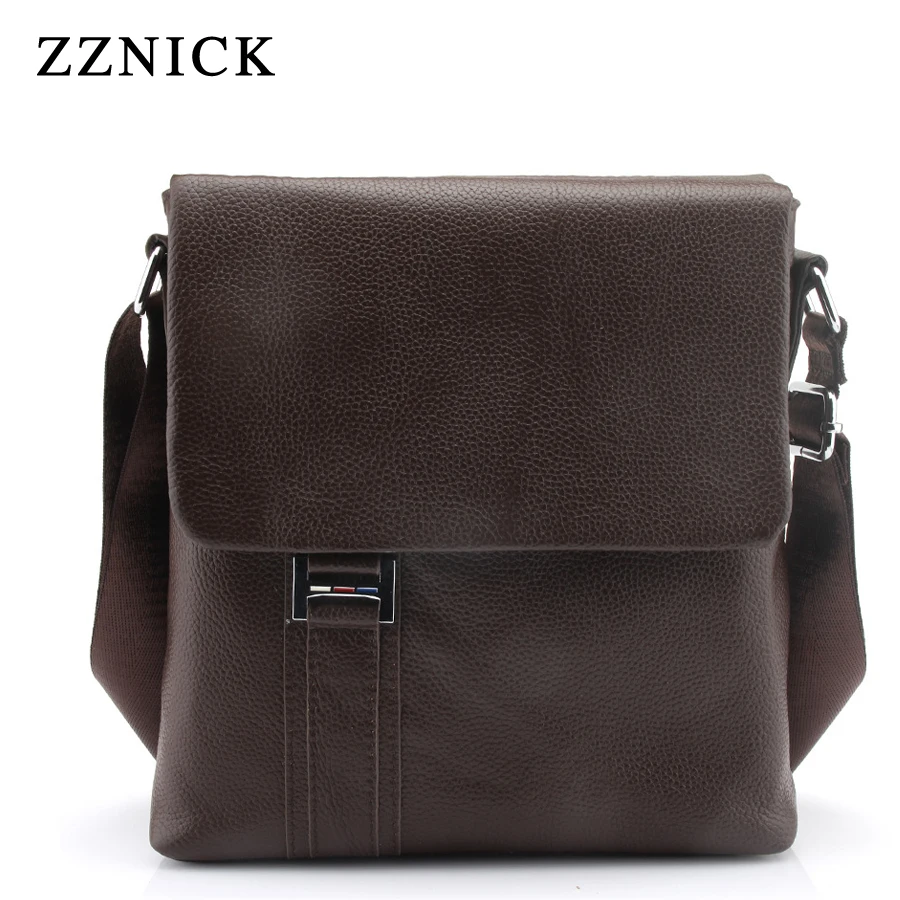 ZZNICK 2019 HOT Fashion Men Shoulder Bag Genuine Leather Messenger Designer Famous Brand Business Crossbody For Male |
