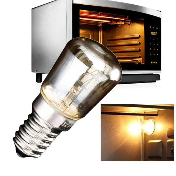 

E14 Oven Lamps 300 Degree SES T25 Toaster Light 25w Oven Bulb Light Bulbs High temperature 240v Oven Bulb Warm white