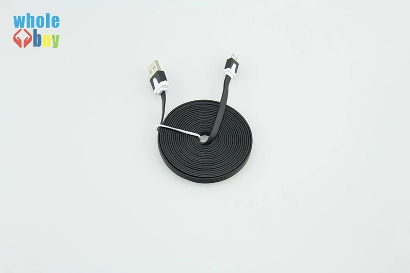100 шт./лот 1 м 2 м 3 м цветной плоский кабель V8 Micro USB 5pin 8pin кабель для зарядки и передачи данных для samsung S3/S4 Xiaomi Iphone X 10 8