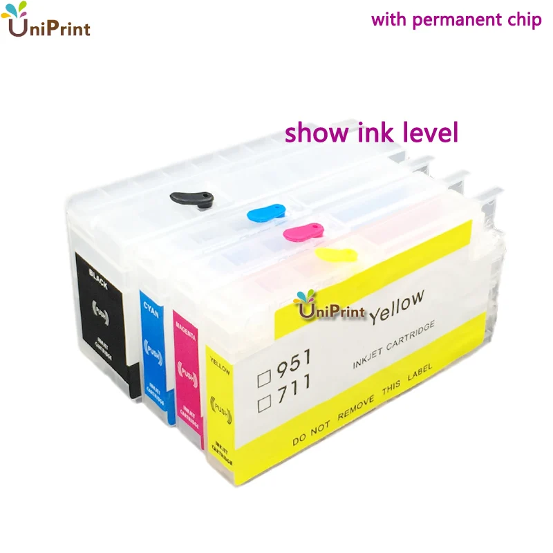 Для hp8610 8620 8640 8680 8615 8100 8600 для HP950 951 многоразовые картриджи с чипом показывают