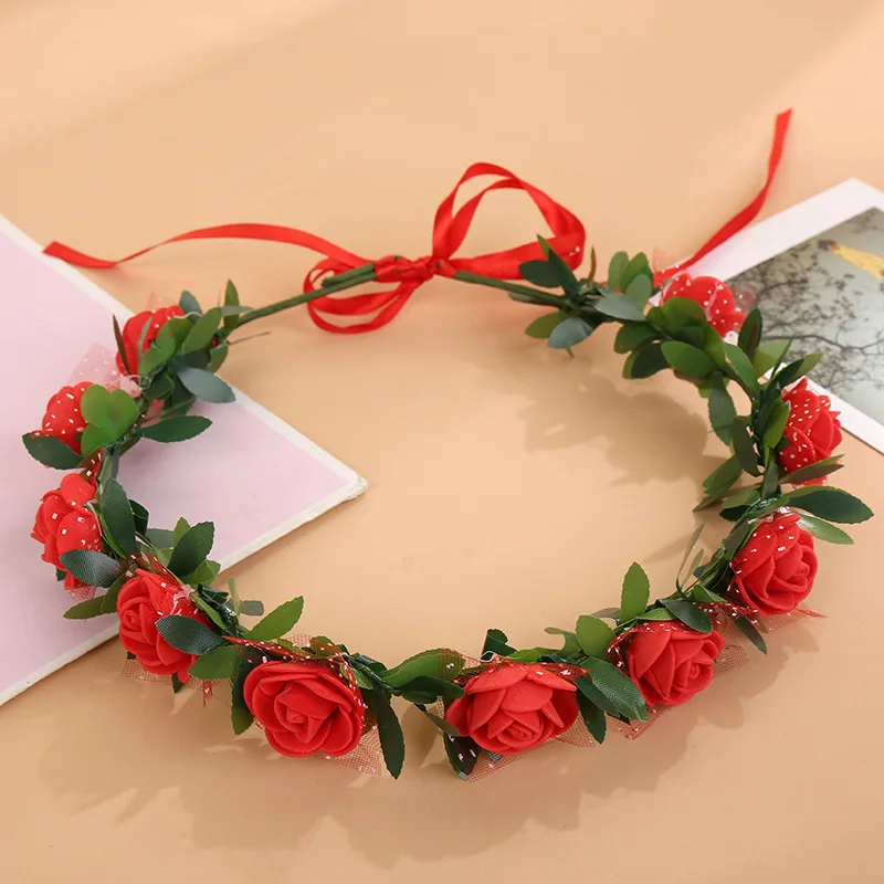 Yk 0010 нежный DIY моделирования цветочный венок Цветочная корона головной убор и