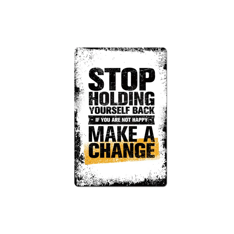 Гимнастический гимнастический слоган металлический оловянный Знак Домашний