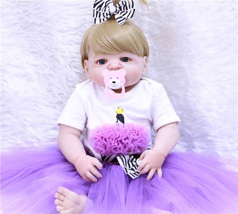 Силиконовая кукла реборн для новорожденных 55 см|reborn girl|silicone rebornfull body silicone reborns |