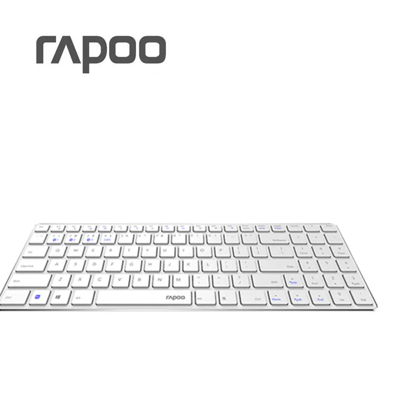 Новинка Rapoo E9300 Bluetooth/2,4G мульти-медиа 5,6 мм ультра-тонкая беспроводная клавиатура для ноутбуков и настольных компьютеров ПК с 3 устройствами подключения