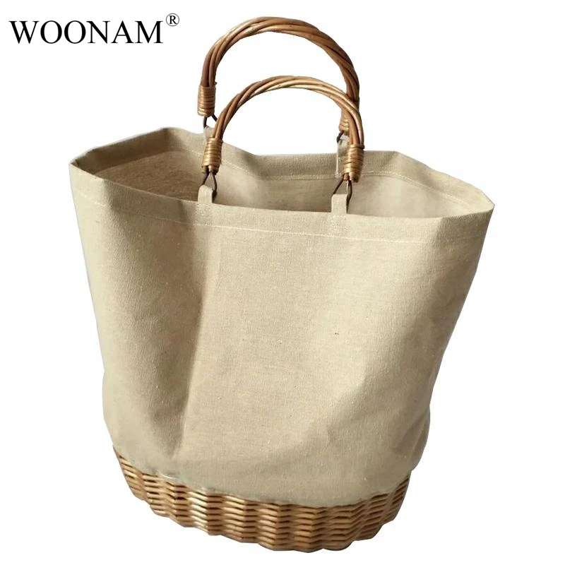WOONAM женская сумка из ротанга модная | Багаж и сумки