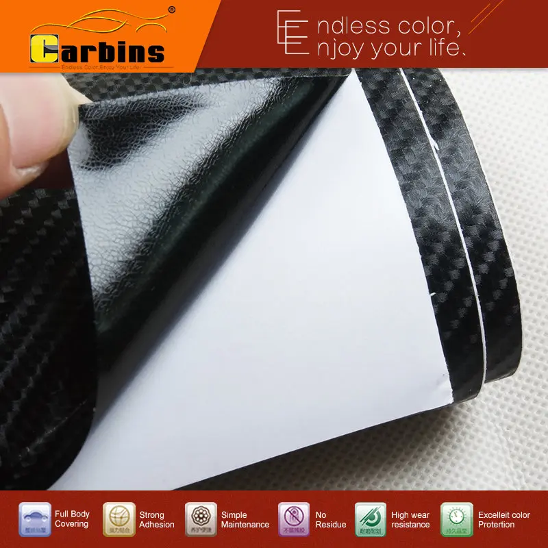 0.5*3 meters Big sale! 3D/4D carbon fiber black vinyl car wrap decal roll for cars laptop mobile phone furniture stickers | Автомобили и