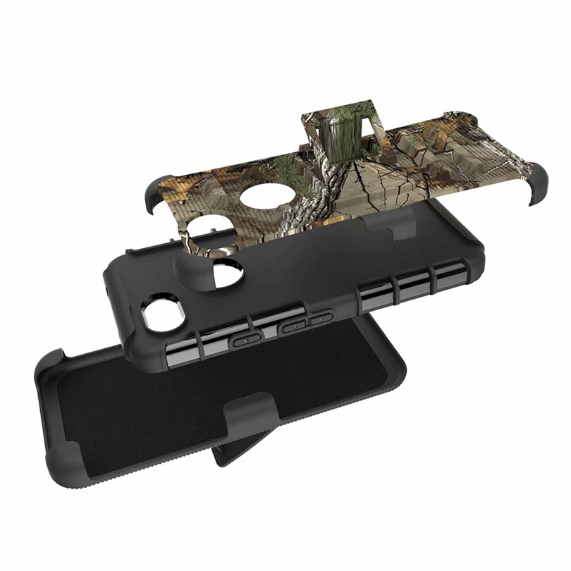For Google Pixel 3A XL / Pixel3A Case Hybrid Heavy Duty 3 in 1 Military Camo Hard Shockproof Belt Clip Stand Cover | Мобильные
