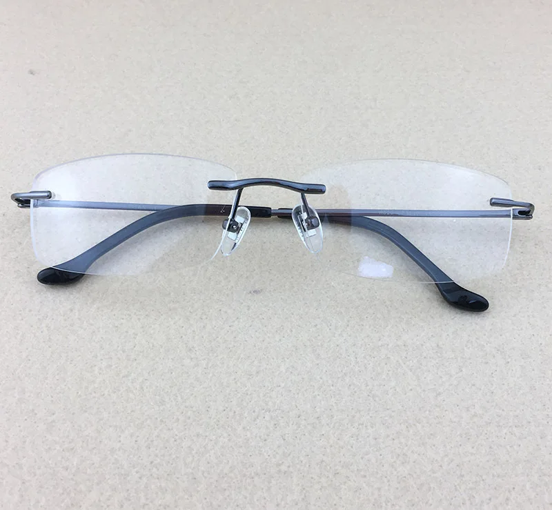 Чистый Титан оправа для очков при близорукости Для мужчин ничего рамки не