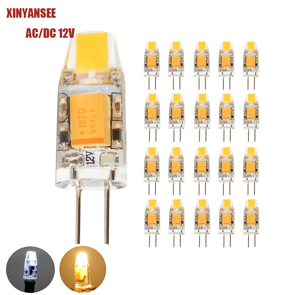 20x G4 AC DC 12V Светодиодная лампа SMD 0705 1 5 W Замена 10W галогенная угол луча