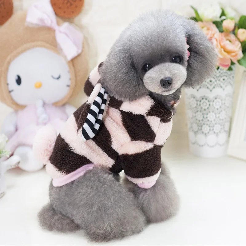 Rabbit ear dog costume outfits pet cat jacket coat clothing for chihuahua pitbull winter warm fleece clothes hoodie | Дом и сад