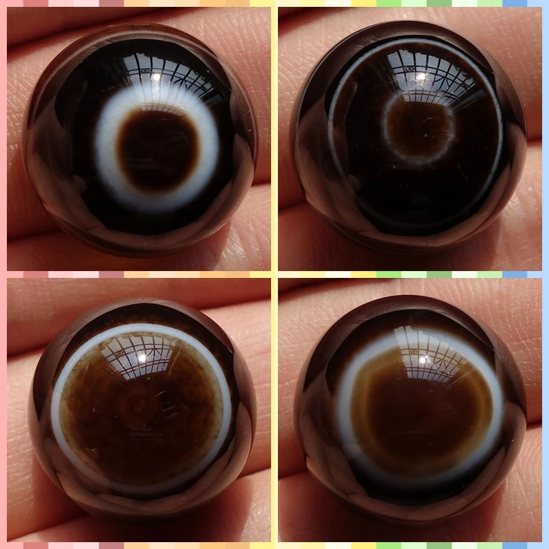10pcs/lot 20x14mm Free Shipping Tibet Heaven Eye Agates Round CAB Cabochons | Украшения и аксессуары