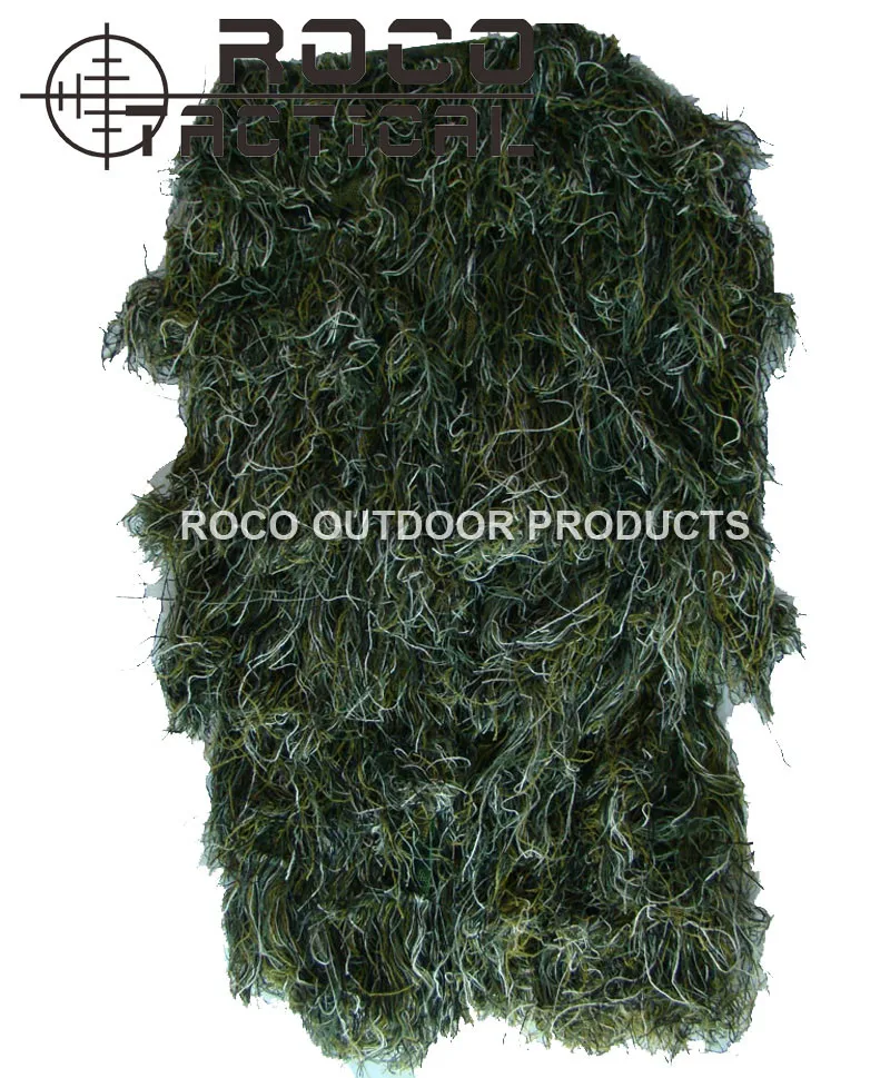 ROCOTACTICAL Advanced 3D Камуфляжный костюм легкий военный снайперский Ghillie костюм страйкбол Пейнтбол Wargame камуфляж костюм Лесной