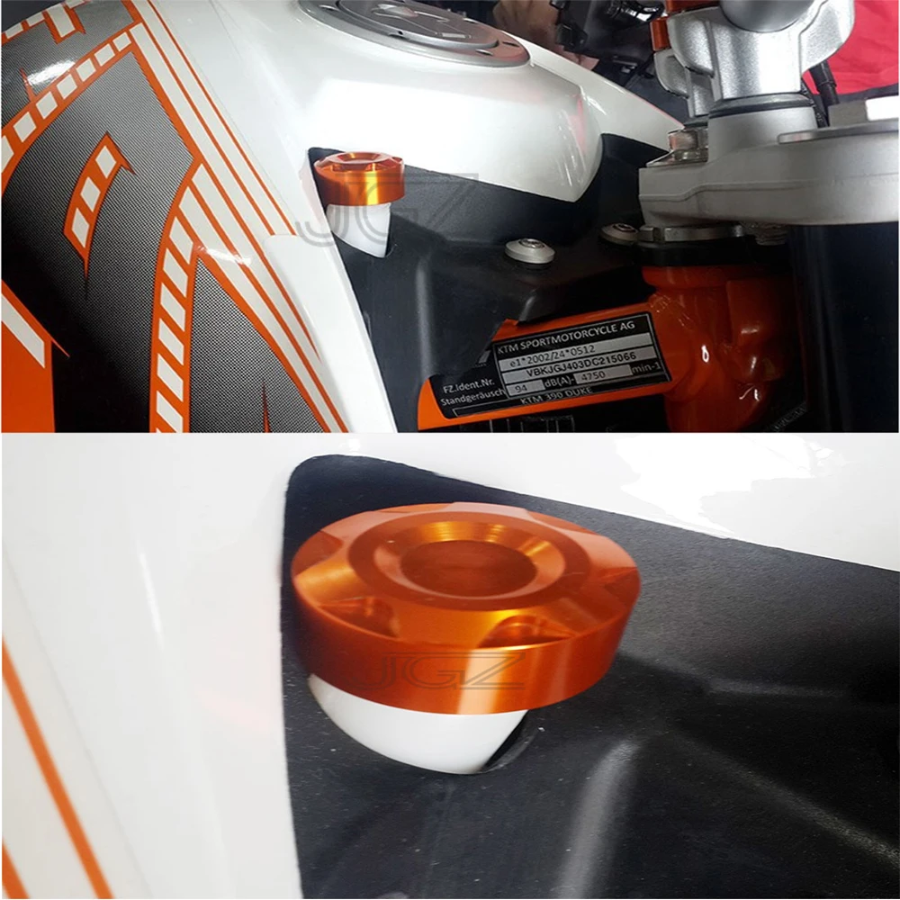 Оранжевый Мотоцикл с ЧПУ Алюминий воды заглушка на трубу Крышка для KTM Duke 125 200 390 2013 модифицированные аксессуары