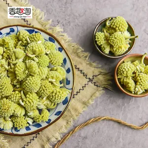 Новые интересные сохраненные тибетские зеленые цветы Luo, Натуральные сушеные цветы для дома, Рождественское украшение, цветы 10 шт.