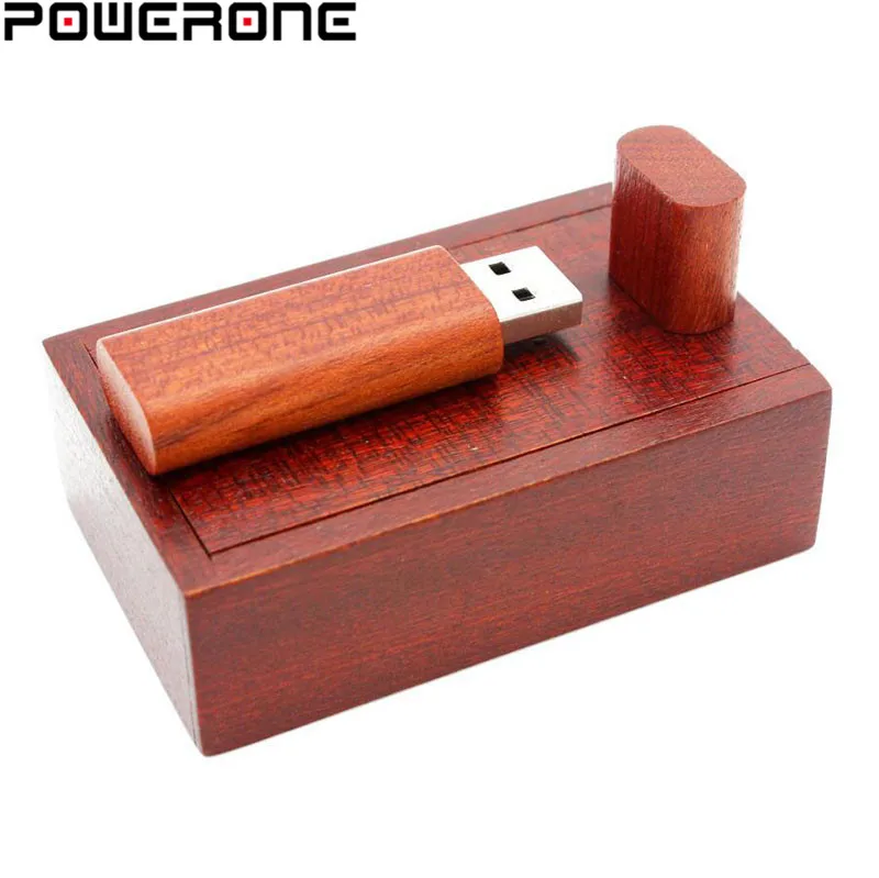 POWERONE(более 10 шт бесплатный логотип) деревянные USB флеш-накопители, флешки+ коробка, флешки 4 ГБ 8 ГБ 16 ГБ 32 ГБ 64 ГБ