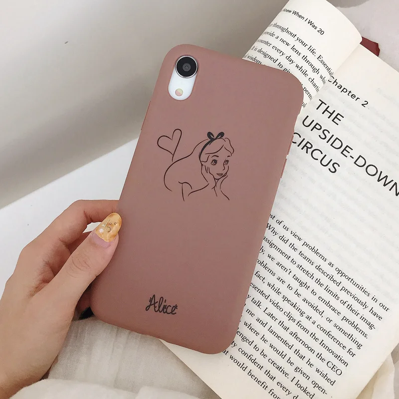 Чехол с рисунком Алисы для iPhone 11 Pro iPhone11 6 6S 7 8 Plus для iPhone X XS MAX XR мягкая задняя крышка ретро коричневый Чехол