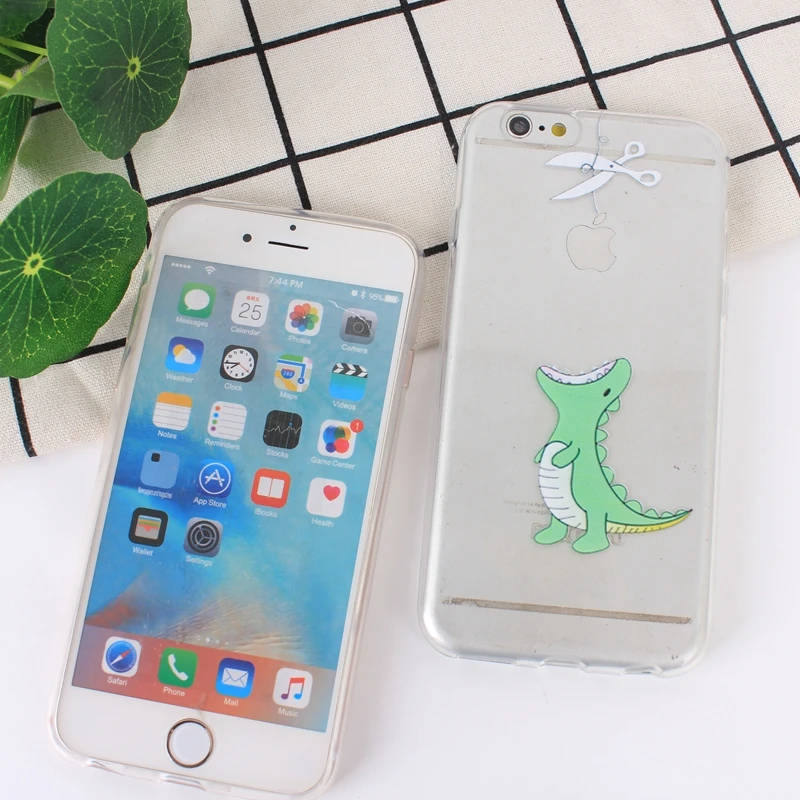 Чехол для телефона 5 S se прозрачный милый мультяшный Пингвин Бегемот мягкий чехол