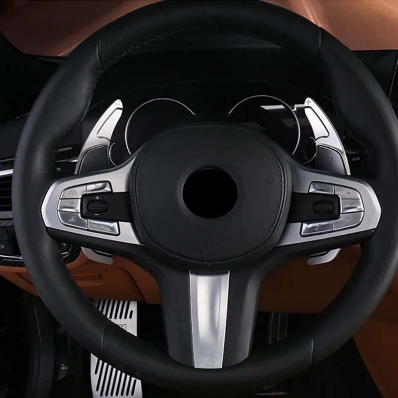 

2 шт., декоративные переключатели рулевого колеса для BMW 5 серии G30 G38 2018