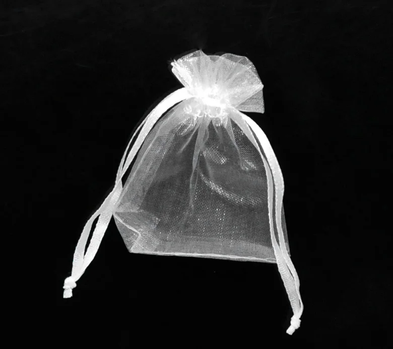 Бусины Из Органзы doreenbeads Organza ювелирные сумки тянущиеся прямоугольные белые 7x5 см