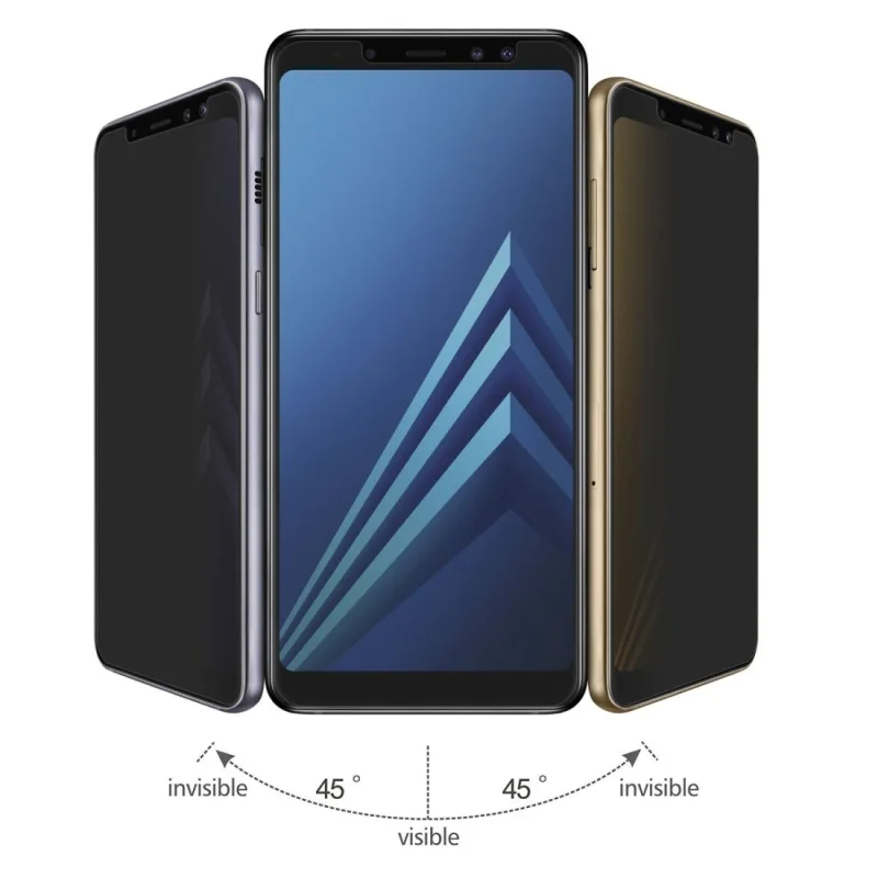 Оригинальное антишпионское закаленное стекло Защита экрана для Samsung Galaxy A6 A8 A6Plus