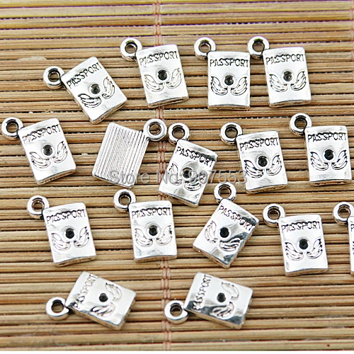 

60pcs Tibetan silver passport charms EF1377
