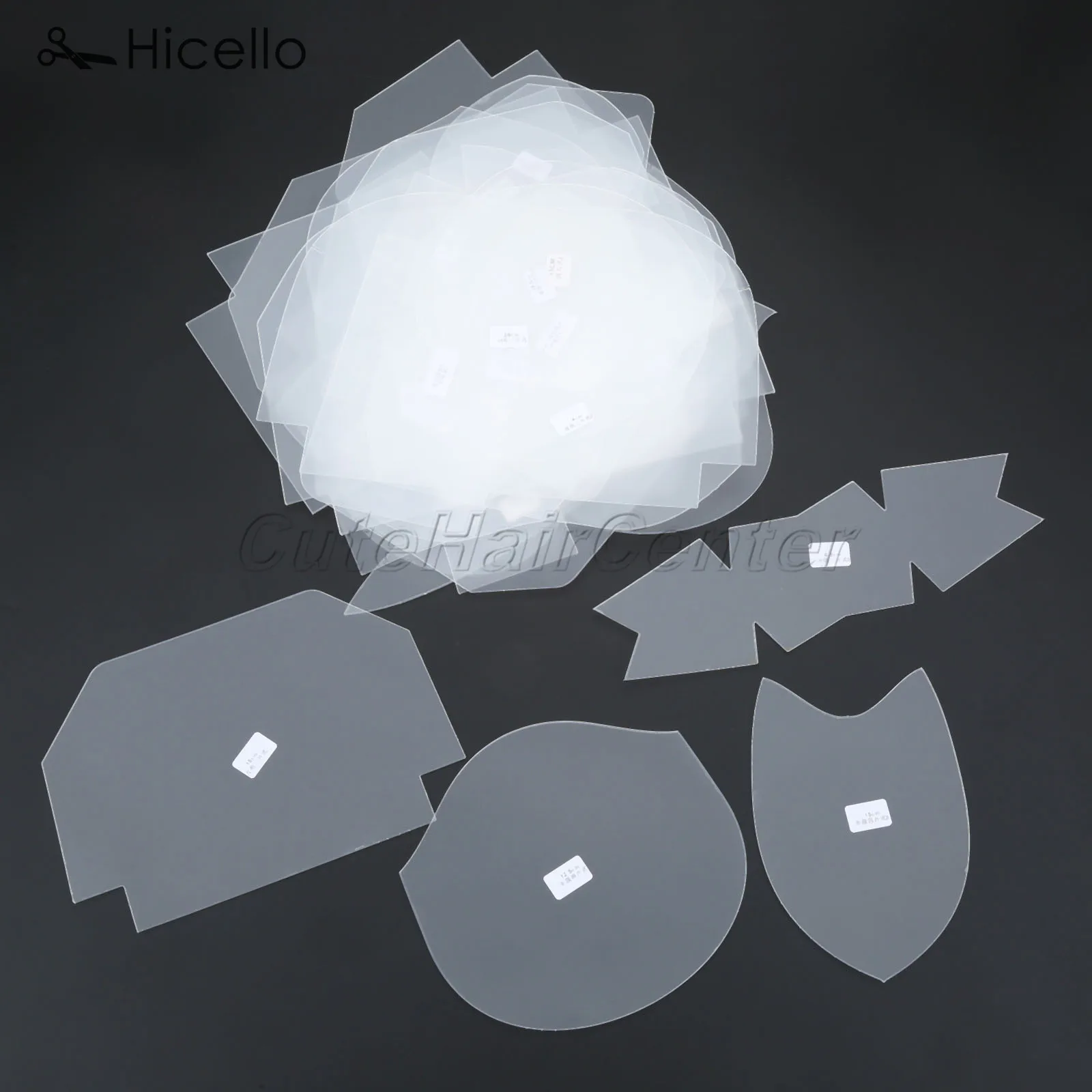 39 шт./компл. пластиковые Лоскутные шаблоны дизайнерский узор полупрозрачная