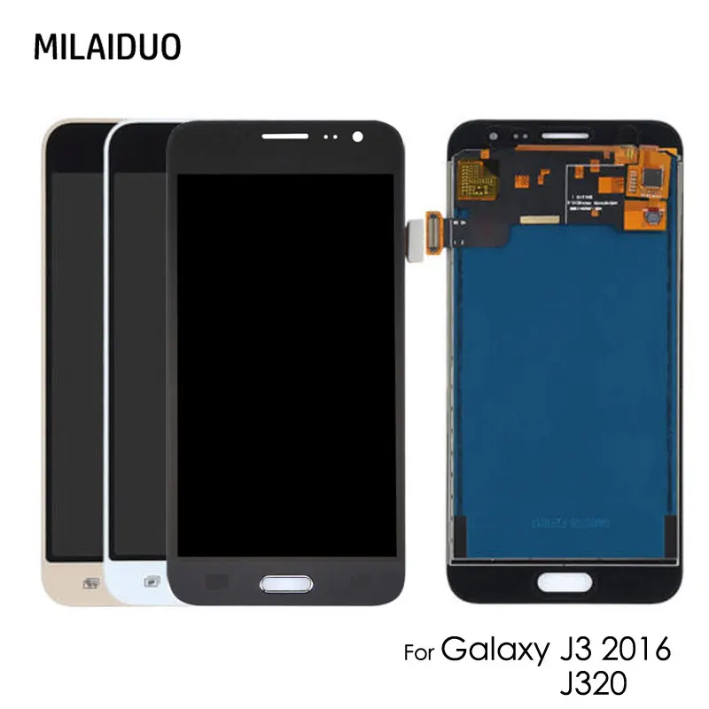 ЖК дисплей для Samsung Galaxy J3 2016 J320/J3 2015 J300 J320A J320F J320M J320FN кодирующий преобразователь