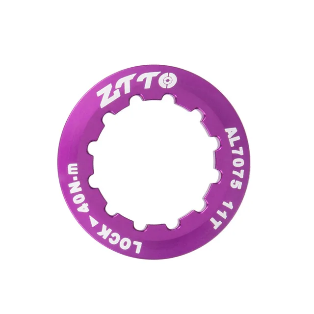 purple ZTTO крышка кольцевой замок 11 T AL7075 кассета MTB дорожный велосипед Сверхлегкая Обложка для ZTTO shimano SRAM 9 S 10 S 11 S 12 S свободное колесо - Цвет: purple