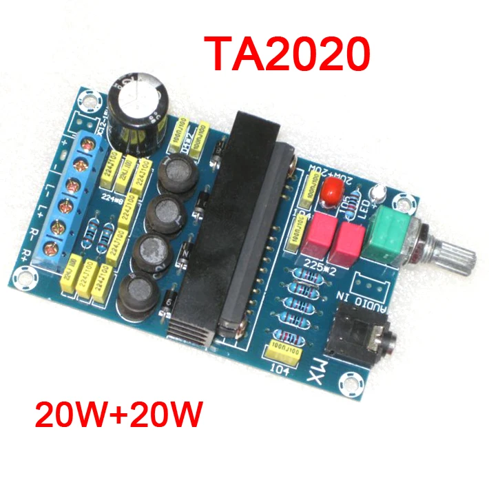 TA2020 класс T 20 Вт + двойной стерео цифровой аудио усилитель плата для источника