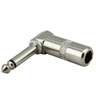 Одноштекерный разъем 1/4 &quot1/4&quot 6 3 мм под прямым углом 90 градусов|degree angle|90 degree